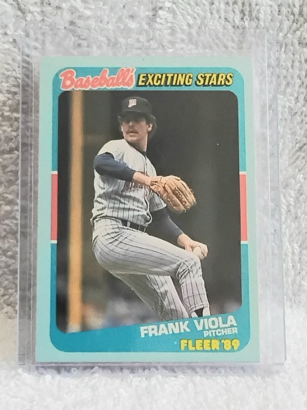 5/$20 Mint 1989 Fleer Frank Viola Baseball's Exciting Stars MLB Card 42!!